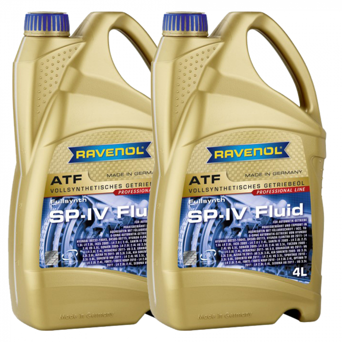 Pachet 8 litri ulei Ravenol ATF SP-IV Fluid pentru transmisie automata Hyundai  Kia 6 trepte