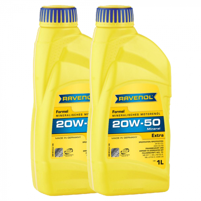 Pachet 2 litri ulei Ravenol Formel Extra 20W50