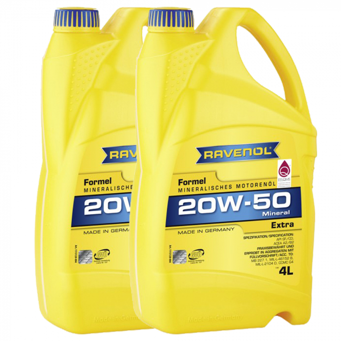 Pachet 8 litri ulei Ravenol Formel Extra 20W50