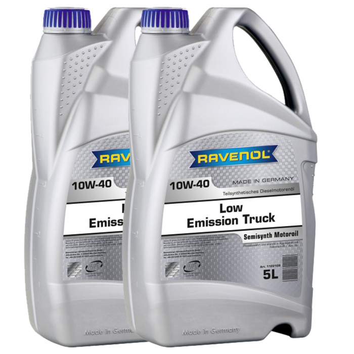Pachet 10 litri ulei Ravenol Low Emission Truck 10W40