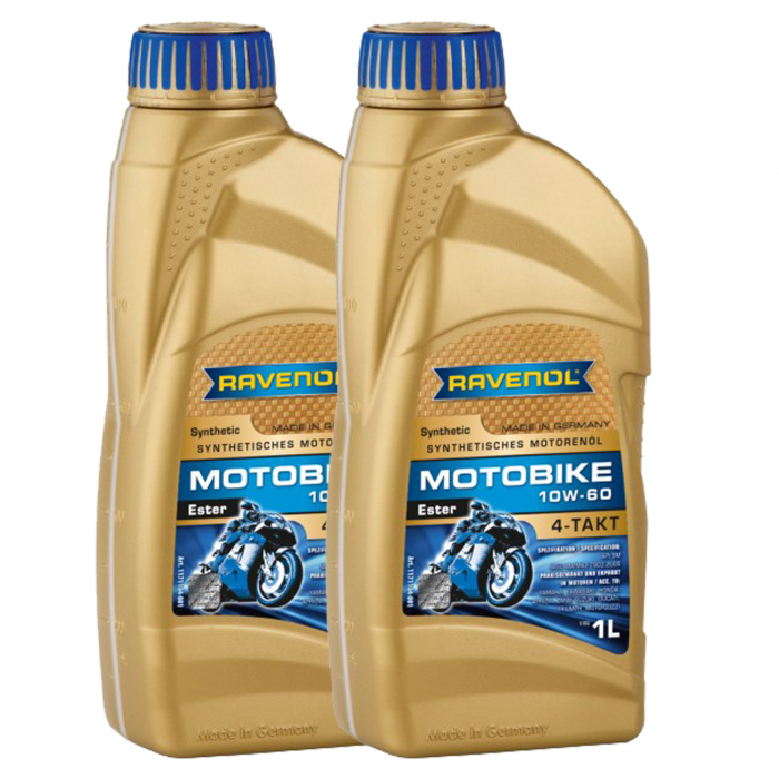 Pachet 2 litri ulei Ravenol Motobike 4T Ester 10W60
