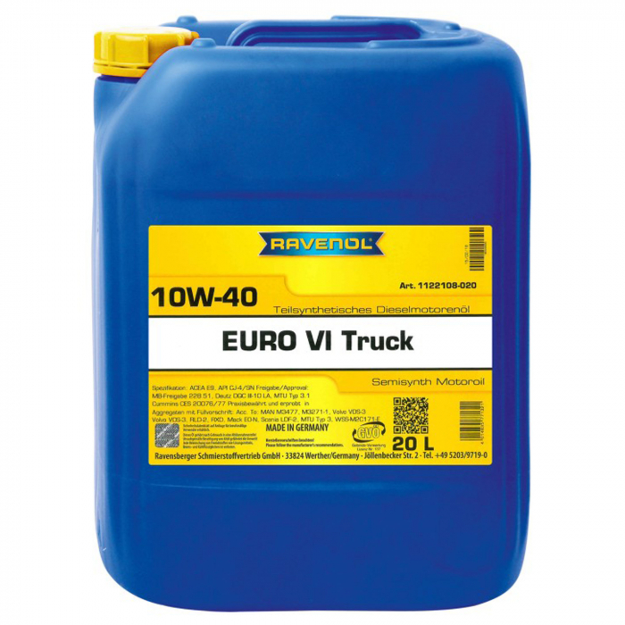 Ulei Ravenol Euro VI Truck 10W40 20 litri