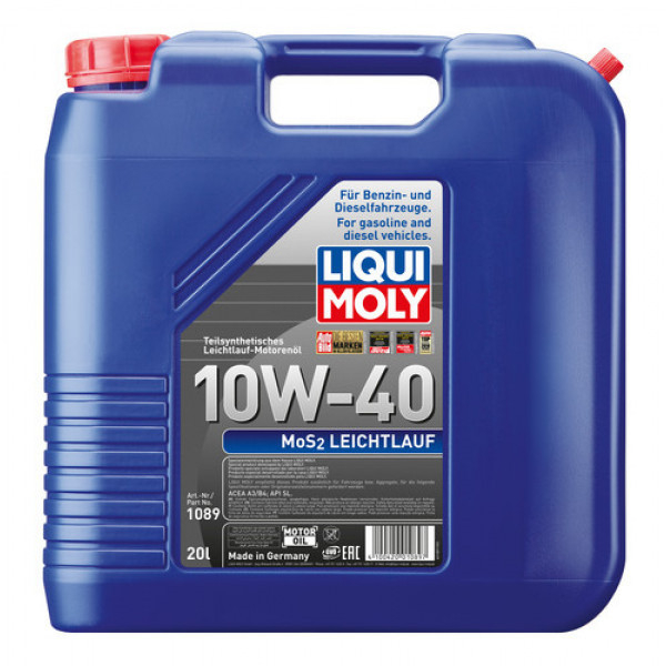 Ulei semisintetic Liqui Moly MoS2 Leichtlauf 10W40 20 litri
