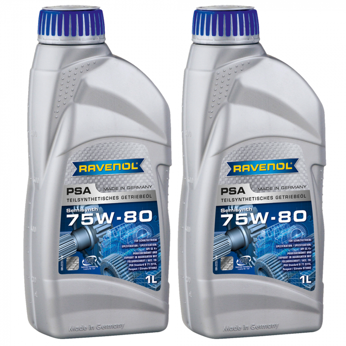 Pachet 2 litri Ulei transmisie manuala Ravenol Getriebeol PSA 75W80