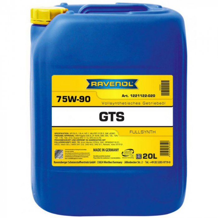 Ulei transmisie Ravenol GTS 75W90 20 litri