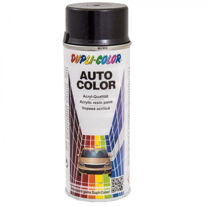 Vopsea spray auto Dacia gri petrol metalizata Dupli Color  350 ml