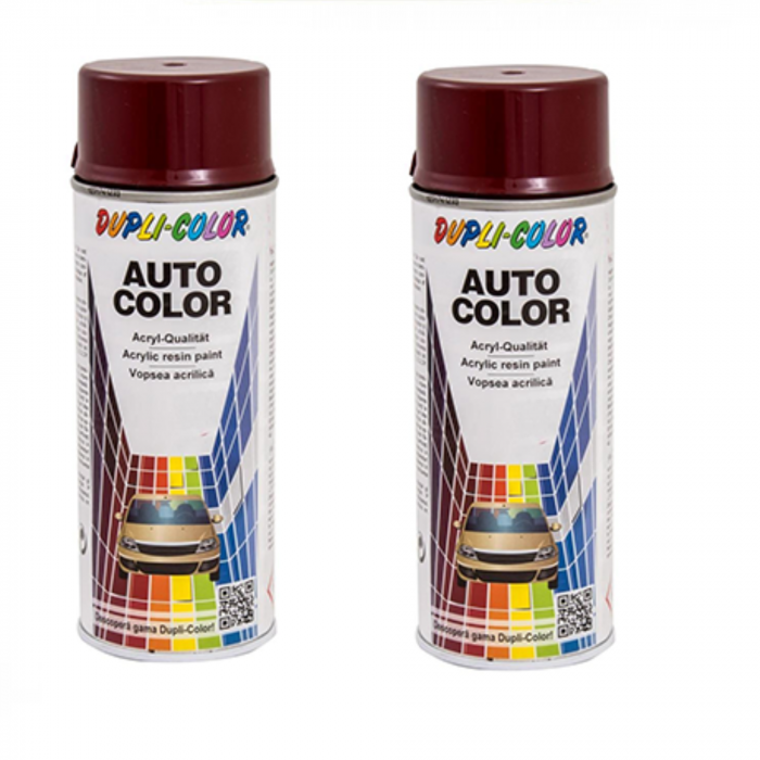 Pachet 2 x Vopsea Spray Auto Dacia Rosu Inca 280 Dupli-Color 350 ml