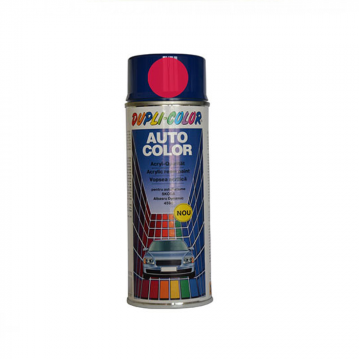 Vopsea spray auto Skoda  rosu corrida Dupli Color 350 ml