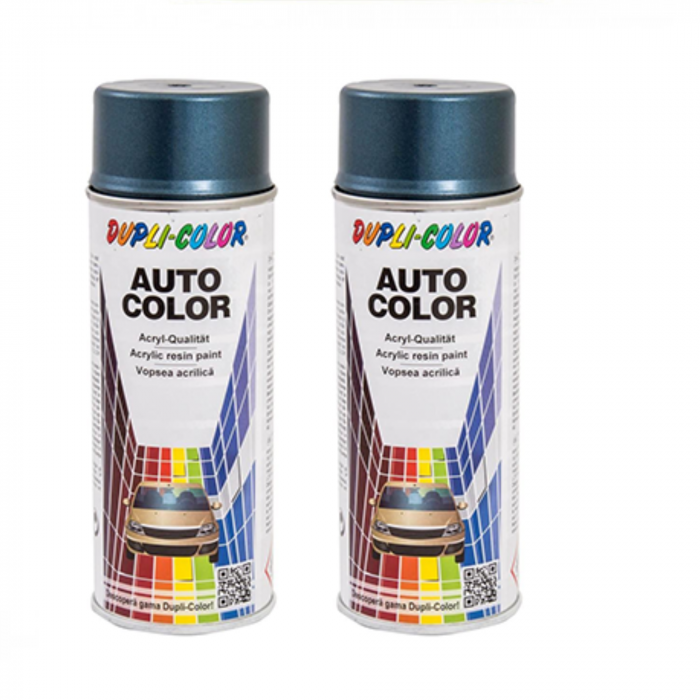 Pachet 2 x  Vopsea spray auto Logan Bleu Mineral metalizata Dupli Color 350 ml
