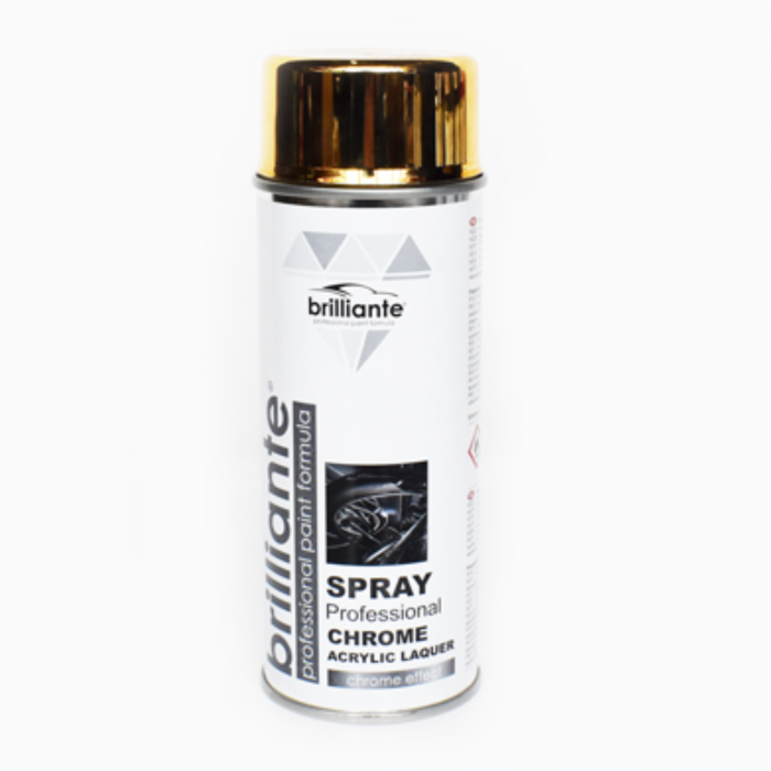 Vopsea spray crom auriu Brilliante, 400ml