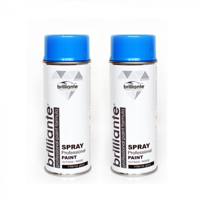 Pachet  2 x Vopsea Spray Brilliante Albastru Azur RAL 5015 400 ml