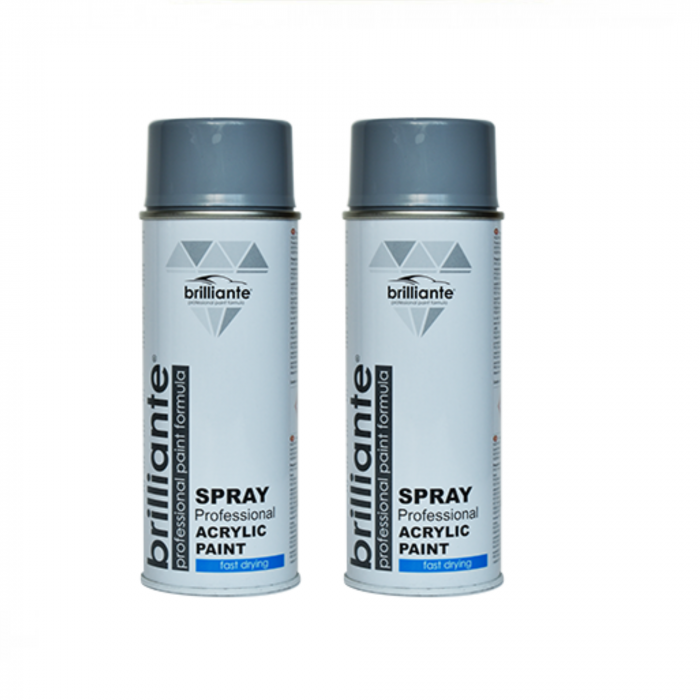 Pachet 2 x Vopsea Spray Brilliante Gri Argintiu RAL 7001 400 ml