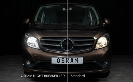 Set 2 H4 Osram Night Breaker Smart LED omologare RAR Street Legal +330% [4]