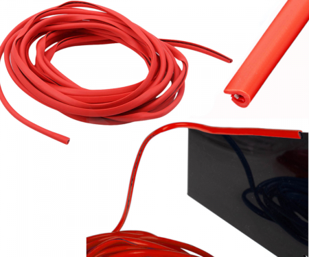 Cheder de protectie muchii caroserie 5 metri rosu [2]