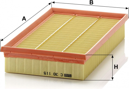 Filtru aer Mann pentru Jaguar S-Type II, XF, XJ [1]