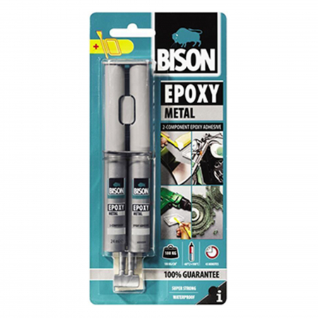 Branduri - Adeziv Bison bicomponent Epoxy Metal 2 x 12 ml