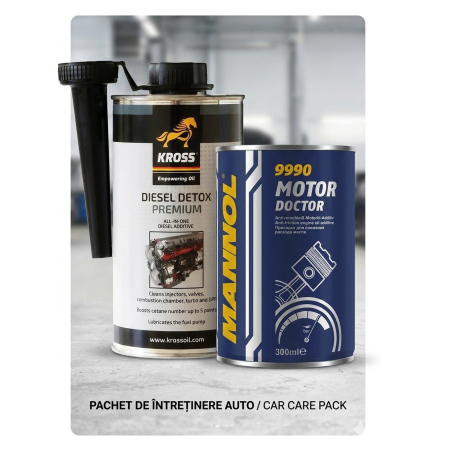 Pachet Performanță Diesel: Kross Detox Premium (Curățare Injecție/DPF) + Stabilizator Ulei MANNOL Motor Doctor 9990 (300 ml) [1]