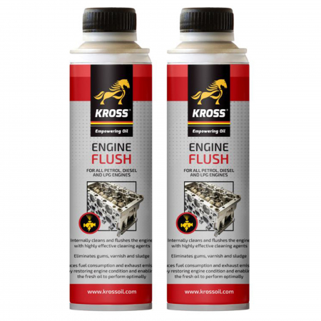 Pachete cu pret redus - Pachet 2 x Aditiv Kross Engine Flush pentru curatare motor 250 ml