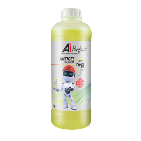 Antigel - Antigel AiPerfect TIP R - 1 Litru, Gata Preparat până la -35 grade C (OAT, Galben)