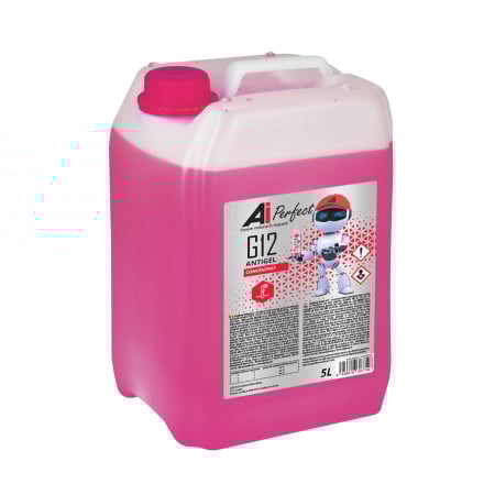 Branduri - Antigel Concentrat Auto AiPerfect G12, 5 Litri, Protectie -32°C (la dilutie 1:1), Roz/Rosu, Compatibil VW TL 774 D/F, MAN 324 SNF