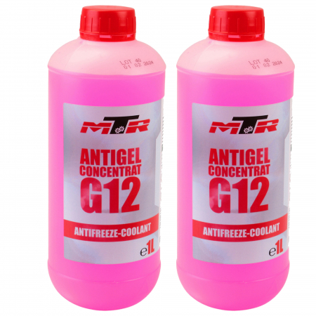 Branduri - Pachet 2 litri antigel concentrat MTR G12 -72°C rosu