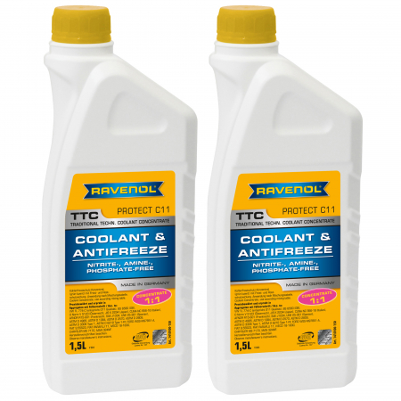 Branduri - Pachet 3 litri Antigel Concentrat Ravenol C11 TTC Trad. Techn. galben