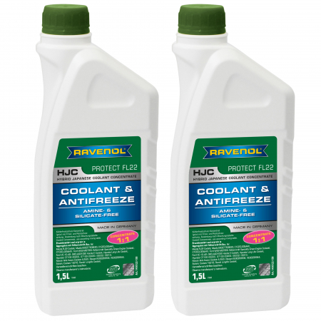 Branduri - Pachet 3 litri Antigel concentrat Ravenol HJC Protect FL22 verde