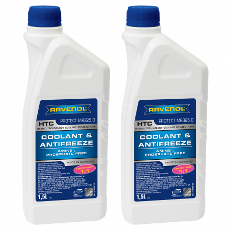 Branduri - Pachet 3 litri Antigel concentrat Ravenol HTC protect MB 325.0 albastru