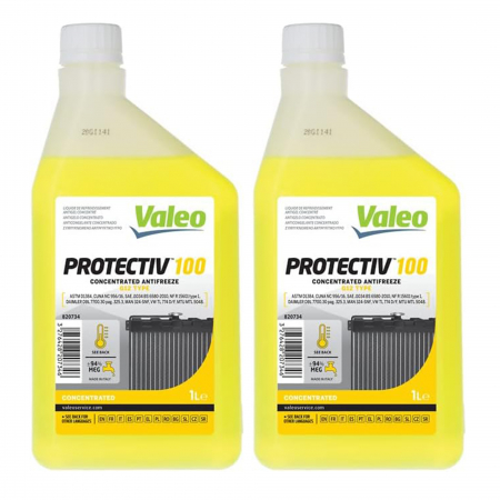 Branduri - Pachet 2 litri Antigel concentrat Valeo Protectiv 100 tip G12 verde