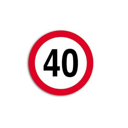 Suporturi Auto - Autocolant Hico Limită Viteză 40 km/h Film Reflectorizant Clasa I