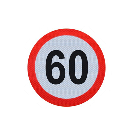 Suporturi Auto - Autocolant Hico Limită Viteză 60 km/h Film Reflectorizant Clasa I