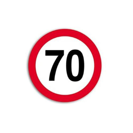 Suporturi Auto - Autocolant Hico Limită Viteză 70 km/h Film Reflectorizant Clasa I