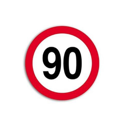 Suporturi Auto - Autocolant Hico Limită Viteză 90 km/h Film Reflectorizant Clasa I