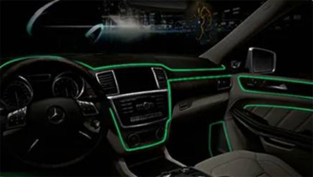 BANDA LED INTERIOR AUTO VERDE 2M [3]