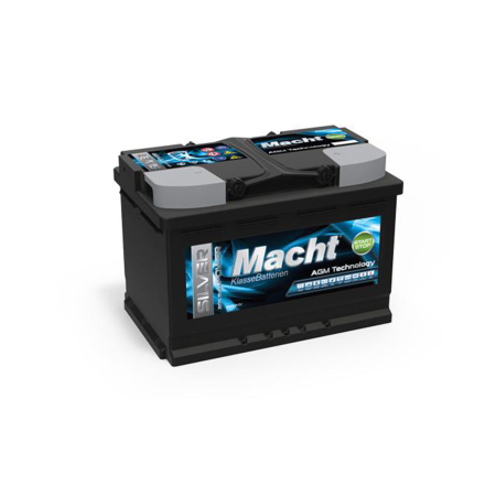 Baterii, acumulatori si incarcatoare - Baterie auto Macht Silver AGM Start Stop 70AH, pornire 760A (278x175x190)