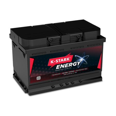 Branduri - Baterie Auto K-STARK ENERGY 55 Ah - Curent Pornire 450A - Autoturisme Benzină (Format Scund LB2)