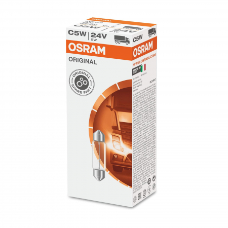Becuri Auto - Set 10 becuri C5W Osram Original