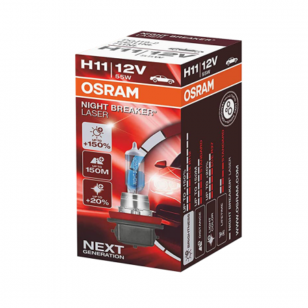 Electrica si Electronice Auto - Bec halogen H11 12V Osram Night Breaker Laser NextGen +150%