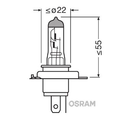 BEC 12V H4 60/55 W NIGHT BREAKER LASER NEXTGEN +150% BLISTER 1 BUC OSRAM [2]