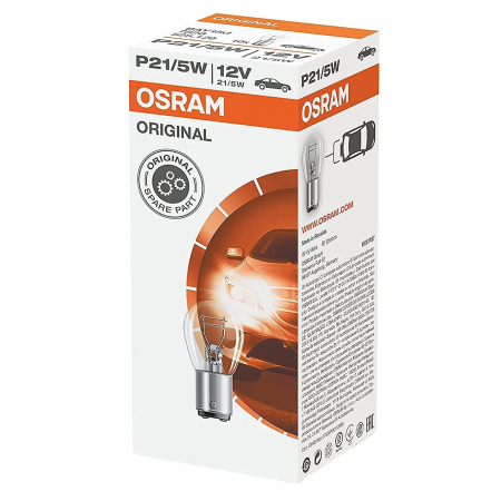 Electrica si Electronice Auto - Set 10 becuri P21/5W 12V Osram Original
