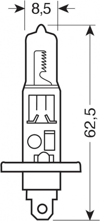Pachet 2 becuri Camion 24V H1 70 W, Osram Original Blister [2]