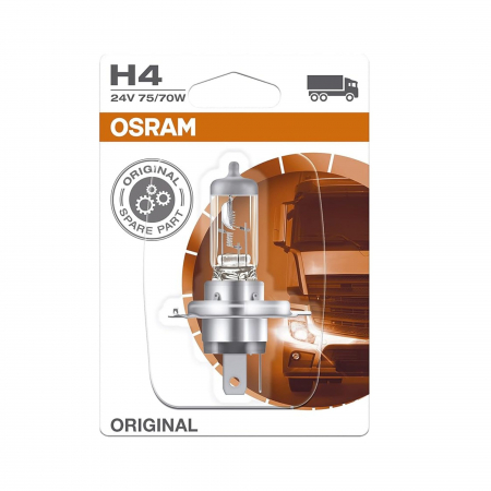 Becuri Auto - Bec Camion 24V H4 75/70 W, Osram, Original Blister