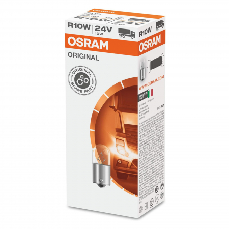 Auxiliare Halogen - Set 10 bucati becuri camion R10W 24V Osram Original