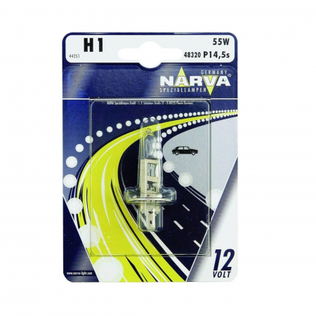 Halogen - Bec Far H1 12V P14.5S 55W Narva
