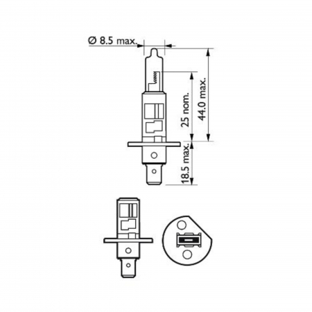 Bec Far H1 55W 12V Vision Plus Philips [2]