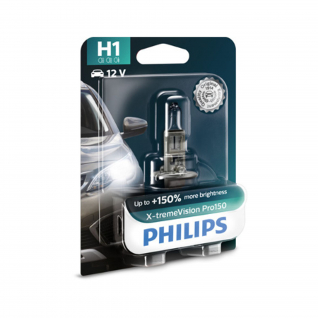 Halogen - Bec Far H1 55W 12V X-Treme Vision Pro150 (Blister) Philips