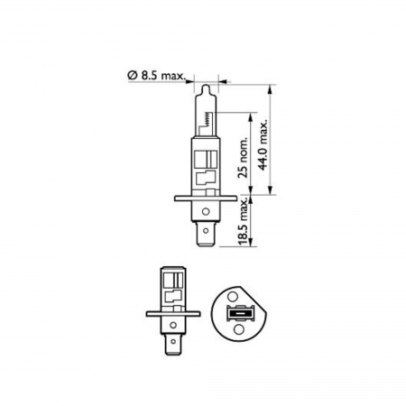 Pachet 2 Becuri Far H1 55W 12V X-Treme Vision Pro150 (Blister) Philips [2]