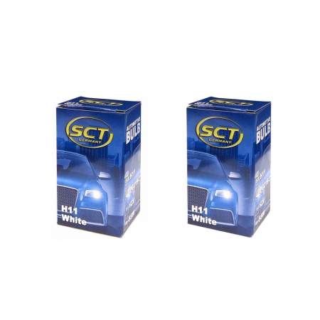 Halogen - Pachet 2 Becuri Far H11 12V 55W PGJ 19-2 White Sct