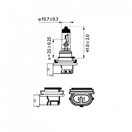 Bec Far H11 12V 55W Vision (Cutie) Philips [2]