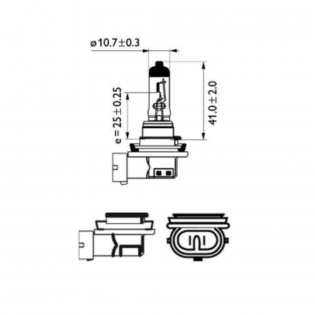 Bec Far H11 12V 55W X-Treme Vision Pro150 (Blister) Philips [2]